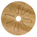 Oval Oak Wooden Trivet - 2 piece